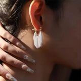 Flyshadow New Fashion Trend Unique Design Elegant Exquisite Light Luxury Long Tassel Earrings Female Jewelry Party Premium Gift Wholesale