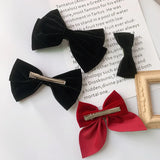 Flyshadow Oversized Bow Hair Accessories Fashion Y2k Satin Ribbon Hairpins Clips Big Bow Hairpins Women Girls Satin Ladies Hairpins Cute