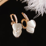 Flyshadow Trendy Heart Clip Earrings for Women Small and Unique Design Party Jewelry Gifts New Fashion Beautiful and Luxurious Ear Buckle