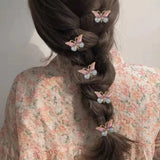 Flyshadow 5Pcs Alligator Butterfly Hair Clips Sweet HairpinBangs Clips Fashion Headwear Wedding Hair StylinoTools Accessories