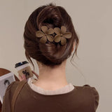 Flyshadow Fashionable Hair Clip for Women, Delicate Flower Shape Hairpin Headwear Accessory