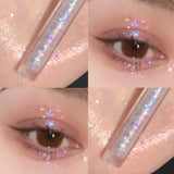 Flyshadow Glitter Liquid Eyeshadow Pearlescent Long Lasting Waterproof Liquid Eye Shadow Quick-drying Glitter Shimmer Eye Makeup Cosmetics