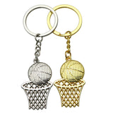 Flyshadow Creative Basketball Net Keychain Sport Basketball Fans Keyrings Bag Purse Pendant For Men Women School Carnival Reward