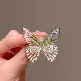 Flyshadow Fashion Gradient Crystal Butterfly Brooch Alloy Dragonfly Bee Brooch for Women Jewelry Accessories Gifts Brooches for Women