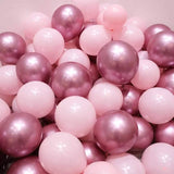 Flyshadow 21pcs Pink 40inch Number Foil Latex Balloons Happy Birthday Party Decorations Kids Girl Baby 1 2 3 4 5 6 7 8 9 Year Old Supplies