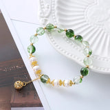 Flyshadow Ethnic Style Retro Green Ghost Beaded Bracelet Women Freshwater Pearl Jewelry for Daily Wear Premium Quality Best Festival Gift