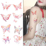 Flyshadow 1 Pc Kawaii Waterproof Temporary Tattoo Stickers Long-lasting Body Art Sticker For Women Girl Legs Arm Decoration