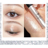 Flyshadow Pearlescent Fine Shimmering Eye Shadow Liquid Waterproof Eye Makeup Brightening Liquid Pearlized Eyeshadow Glitter