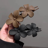 Flyshadow Fashionable Hair Clip for Women, Delicate Flower Shape Hairpin Headwear Accessory