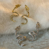 Flyshadow New Unique Dragon Ear Cuff Adornment Stylish And Fashionable Clip On Earrings For Non Pierced Ears Dainty Ear Jewelry Charm