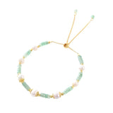 Flyshadow Multicolor Natural Stone Bead Bracelet for Unique Style New Arrival Fashionable Hand Accessories Exquisite Geometric Jewelry