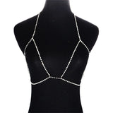 Flyshadow Sexy Bohemia Body Chain Simple Rhinestone Body Chains Belt Crystal Pendant Summer Beach Bikini Belly Jewelry for Women Girl