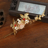 Flyshadow Antique Style Hair Stick Hair Coronet HairPin Female Headdress Hair Decors