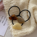 Flyshadow Trendy Hair Ties - Fashion Hair Ring, Ponytail Head Rope, Rubber Band, and Resin Hair Accessories