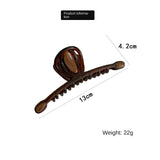 Flyshadow Fashionable Female Headwear Hair Clips in Brown Color hairpin  for girls