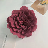 Flyshadow Pink Velvet Flower Women's Hair Clip Exaggerated Korean Fashion Exclusive Luxury Wedding Gift Hair Clip For Ladies Headwear 2024